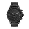 Fossil Men's Nate Chronograph Black Stainless Steel Watch (JR1401) EasyOptionXY LLC