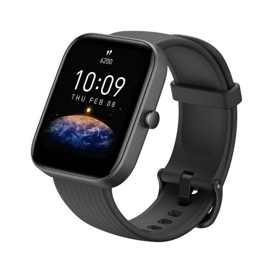 Amazfit Bip 3 Pro Smart Watch: 14-Day Battery Life - Black Silicone watchband EasyOptionXY LLC
