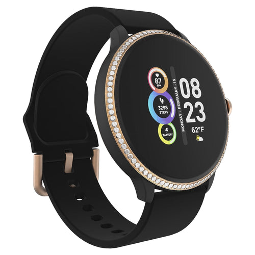 Itech Fusion 2R Unisex Adult Smartwatch w/ Multi-Sport, Black Stoned EasyOptionXY LLC