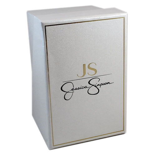 Jessica Simpson Ladies 34mm Gold Tone Crystal Accent Mother Of Pearl Dial Bracelet Watch & Crystal Encrusted Panther Bangle EasyOptionXY LLC