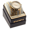 Elgin Adult Male Analog Watch and Bracelet Set in Gold Two-Tone with Crystals (FG160016GTST) EasyOptionXY LLC