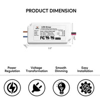 120V -24V 24W | LED Light Driver with Triac Dimming