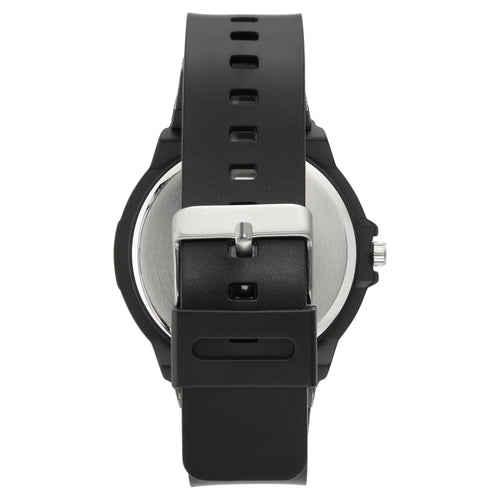 George Men's Casual Watch with Orange Round Dial and Black Resin Band EasyOptionXY LLC