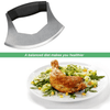 i Kito Mezzaluna Food Cutter, Single Blade Mezzaluna Knife, Salad Chopper Handheld Knife EasyOptionXY LLC