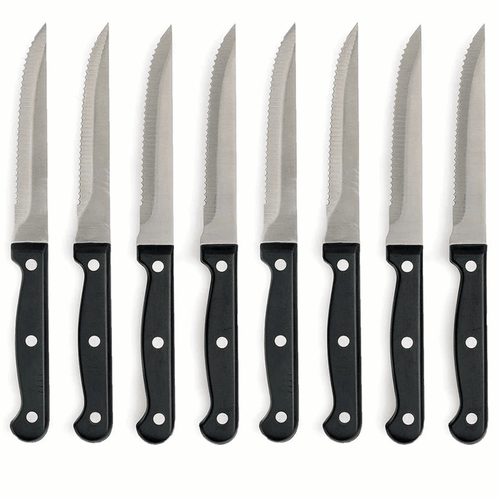 8 Professional Steakhouse Knife Set Steak Knives Kitchen Cutlery Tool Serrated EasyOptionXY LLC