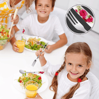 14 Pcs Dessert Forks and Spoons Silverware Set,Stainless Steel Small Appetizer Forks,Mini Coffee Spoons Salad Fork with Ceramics Handle,Cake Forks Tea Spoons for Dessert,Salad,Appetizer,Cocktail,Fruit EasyOptionXY LLC