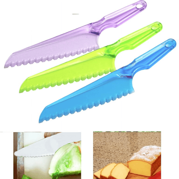 1pc Lettuce Knife Plastic Serrated Cut Bread Salad Cake Blade Utensil Chopper 7" EasyOptionXY LLC