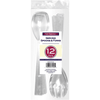 1 - Party Essentials 9.5" Serving Fork & Spoon Sets - Clear 12 Ct. EasyOptionXY LLC
