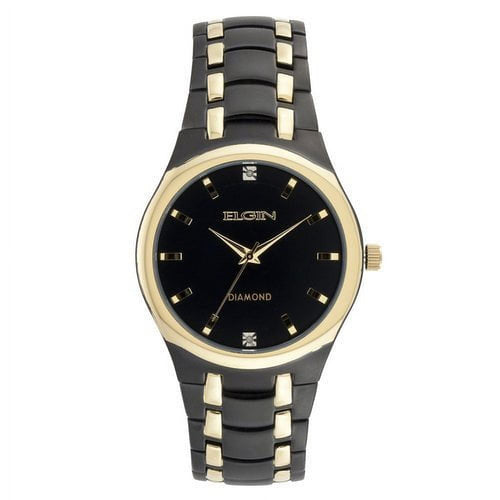 Elgin Adult Male Analog Watch in Black and Gold with Black Dial (FG8021) EasyOptionXY LLC