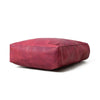 Maroon Leather Tote Bag