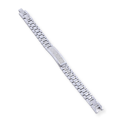 Elgin Adult Male Watch with Matching Bracelet Set in Silver with Gold Markers (FG180016SST) EasyOptionXY LLC