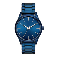 George Men's Watch with Blue Tone Round Case, Blue Sunray Dial and Blue 3 Link Bracelet (FMDOGE053) EasyOptionXY LLC
