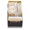 Elgin Adult Male Watch and Bracelet Set in Gold and Stones in (FG180016ST) EasyOptionXY LLC