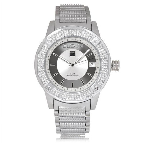 Elgin Adult Male Analog Watch with Silver tone Bracelet and Round Dial (FG160032) EasyOptionXY LLC