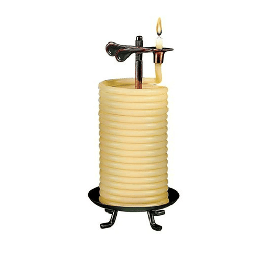 Eclipse -Candle by The Hour (20559B) 80-Hour Holiday Decorative Beeswax Coil Candle No-Scent- Yellow EasyOptionXY LLC