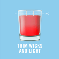 Febreze Candle, Fresh-Spiced Apple Scent, 3.1 oz. Double-Wick Mini Candles Twin Pack EasyOptionXY LLC