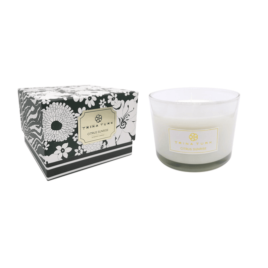 Trina Turk Citrus Sunrise 3 Wick Candle Jar 12.3 Ounces EasyOptionXY LLC