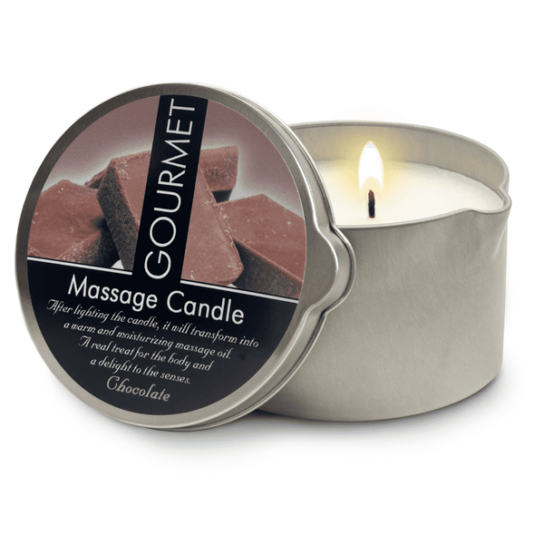 GOURMET COLLECTION Chocolate Scent Massage Oil Candle for Couples, Natural & Vegan (6.76oz) EasyOptionXY LLC