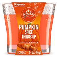 Glade Jar Candle 1 CT, Pumpkin Spice Things Up, 3.4 OZ. Total, Air Freshener, Wax Infused with Essential Oils EasyOptionXY LLC