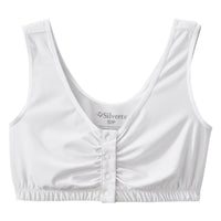 Silverts Adaptive Front Closure Bra - White, 2X-Large