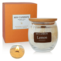 FCMSHAMD Lemon Fresh Scented Candle - High-Quality Soy Wax, Natural Aromatherapy Essential Oil, Beech Wood Lid - 7.9oz EasyOptionXY LLC
