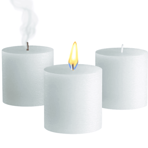 Fresh Linen Scented Pillar Candles - Set of 3 Scented Candles - for Weddings, Home Decoration, Relaxation, Church, Spa EasyOptionXY LLC