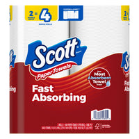 Scott Paper Towels, Double Rolls, One Ply