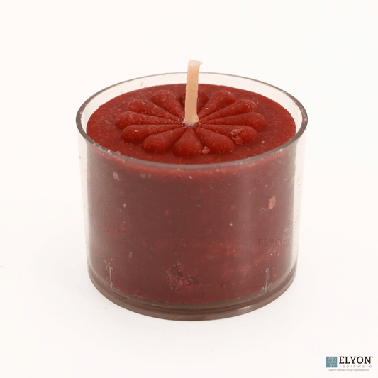 Elyon Tableware? 36 Coffee Scented Brown Colored Wax Deep Tealight Candles in Plastic Holder EasyOptionXY LLC