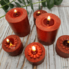 Elyon Tableware? 36 Coffee Scented Brown Colored Wax Deep Tealight Candles in Plastic Holder EasyOptionXY LLC