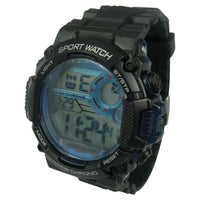 George Mens Digital Sport Wristwatch Plastic Strap EasyOptionXY LLC