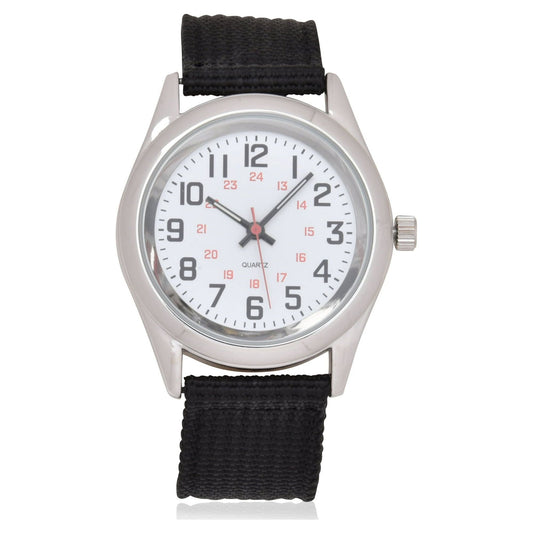 George Analog Unisex Watch in Silver with Black Sport Strap (GENWM1252M1) EasyOptionXY LLC