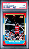 Graded 1996 Fleer Michael Jordan #4 Decade of Excellence Rookie Reprint Basketball Card PSA 9 Mint