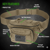 XGear Tactical Hunting Fanny Pack with USA Flag Patch