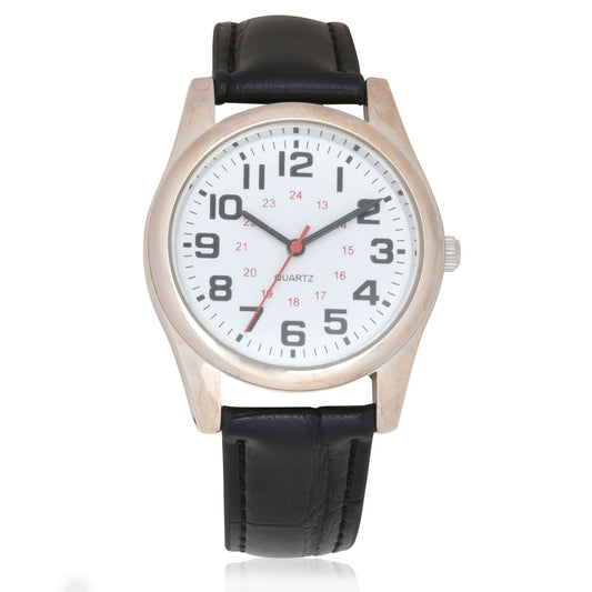 George Adult Male Analog Watch with Round Case and PU Strap (Wmm5002WM1) EasyOptionXY LLC