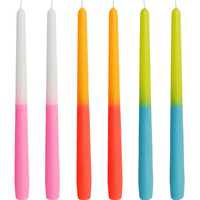FCMSHAMD 10'' Rose Scented Taper Candles - Dripless Burn Time 6 H(6 Pack) EasyOptionXY LLC