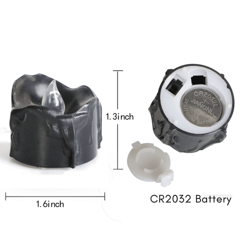 Halloween Decoration Candles Light 12-Pack ,Black Tears LED Candle Tea Light EasyOptionXY LLC