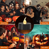Halloween Decoration Candles Light 12-Pack ,Black Tears LED Candle Tea Light EasyOptionXY LLC