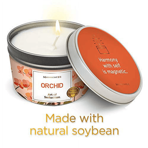 Magnificent 101 Orchid 6oz Natural Soy Aromatherapy Intention Candle EasyOptionXY LLC