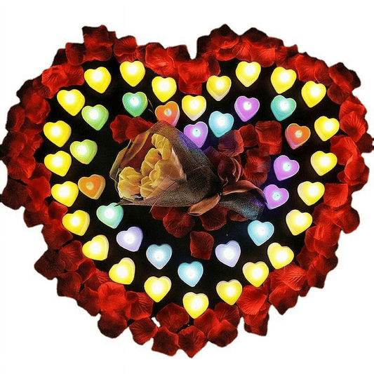 24 Pcs Flameless Tealight Candles with Colorful Lights, A Great Choice Heighten The Festive Atmosphere, Battery Operated Colored Fake Candles, No Flickering Light EasyOptionXY LLC