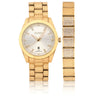 Elgin Adult Male Wristwatch and Matching Bracelet Set in Gold with Textured Dial (FG180017ST) EasyOptionXY LLC