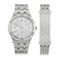 Elgin Adult Male Analog Watch and Bracelet Set in Silver (FG170010ST) EasyOptionXY LLC