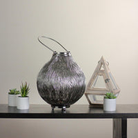 18.5" Urban Life Contemporary Silver Tea Light Candle Holder Lantern EasyOptionXY LLC