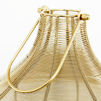 DecMode Gold Outdoor Hanging Lantern EasyOptionXY LLC