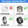 30 Pcs PEX-B Crimp 1/2" PPSU Elbow w/tab