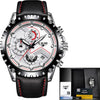 Business Elegant Men's  Watch With Chronometers Day View  Fluorescent Hands Excellent Look Unique Design Perfect Gift For Your Man
