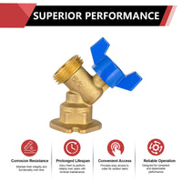 10 Pcs 1/2" FIP x 3/4" MHT Outlet, 1/4 Turn Sillcock Plumbingsell