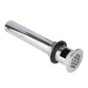 Bathroom Sink Overflow Flat Top Grid Drain Assembly, Chrome Plated