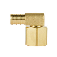 30 Pcs PEX-B Crimp 1/2" PEX x 1/2" Female NPT Metal Swivel Elbow (Lead Free)