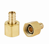 30 Pcs PEX-B Crimp 1/2" PEX x 1/2" Female NPT Brass Swivel Adapter (Lead Free)