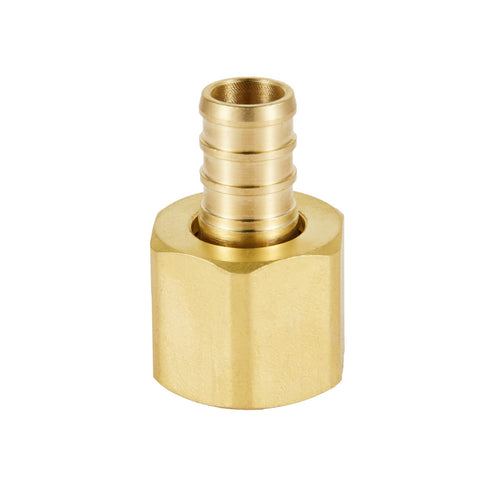 30 Pcs PEX-B Crimp 1/2" PEX x 1/2" Female NPT Brass Swivel Adapter (Lead Free)